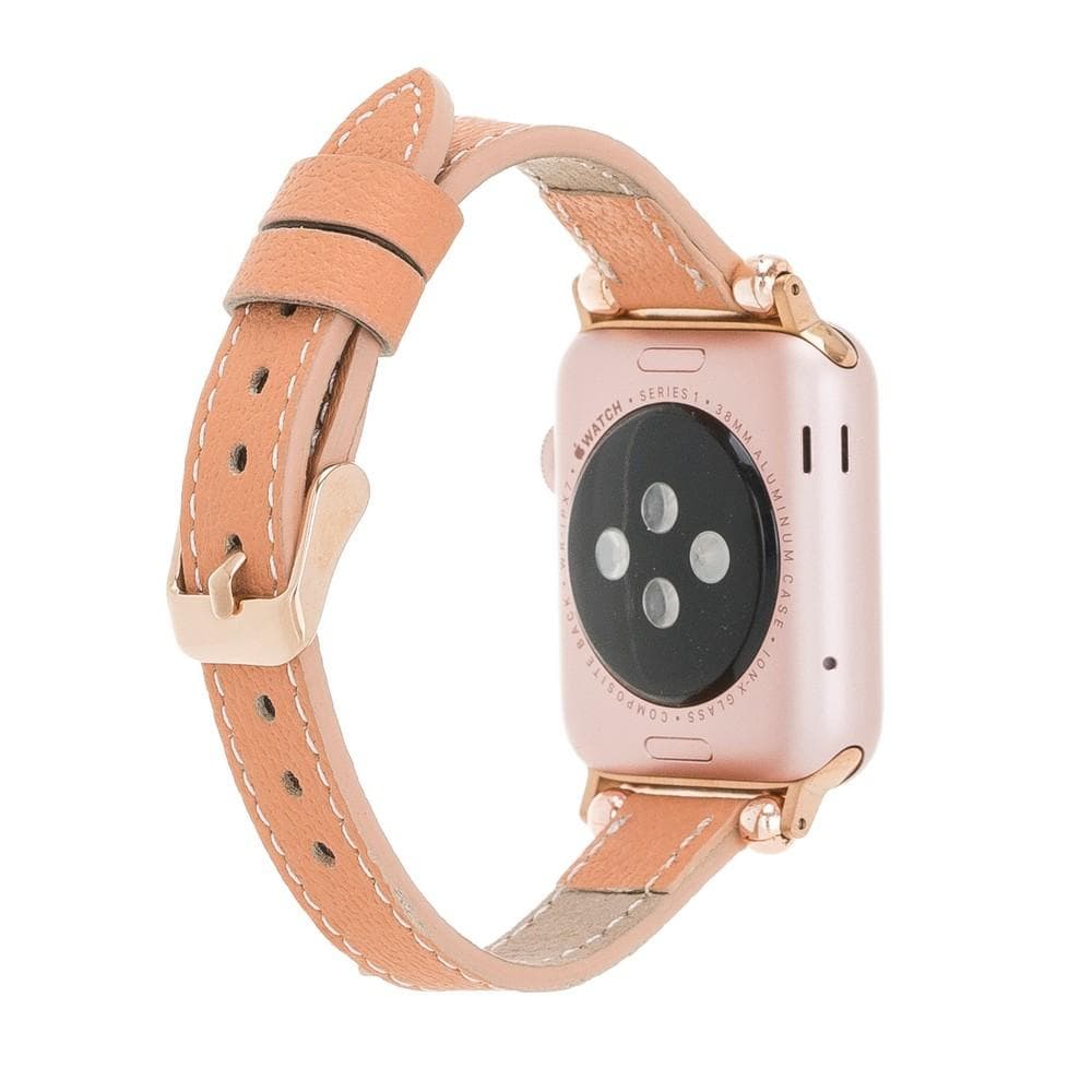 Seamy Ferro Style Leather Apple Watch Band - TORONATA - color_