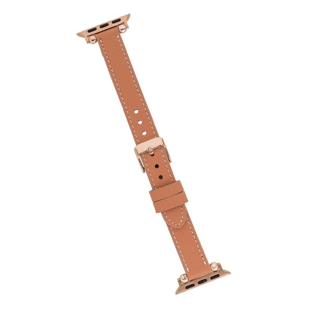 Seamy Ferro Style Leather Apple Watch Band - TORONATA - color_