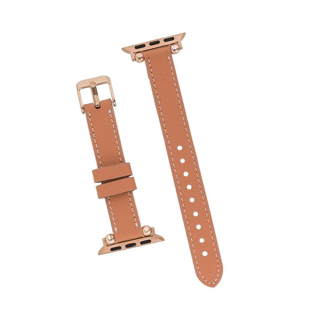 Seamy Ferro Style Leather Apple Watch Band - TORONATA - color_