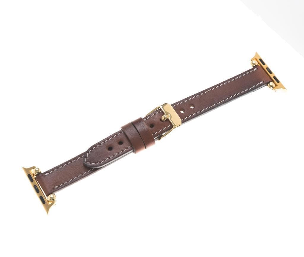 Seamy Ferro Style Leather Apple Watch Band - TORONATA - color_