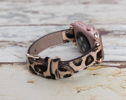 Seamy Ferro Style Leather Apple Watch Band - TORONATA - color_