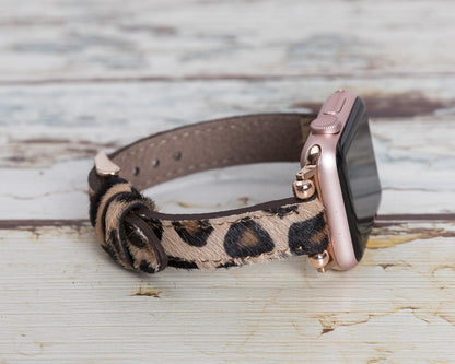 Seamy Ferro Style Leather Apple Watch Band - TORONATA - color_