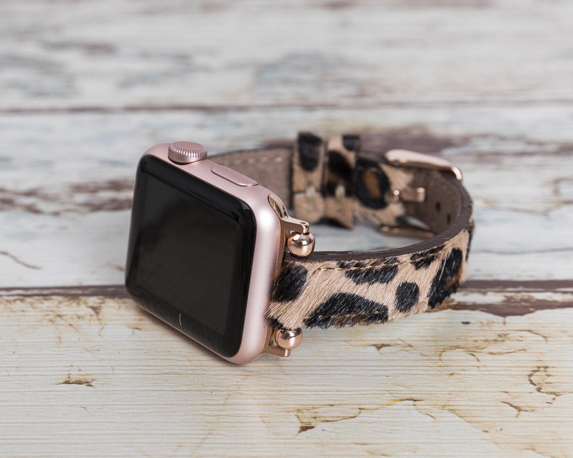 Seamy Ferro Style Leather Apple Watch Band - TORONATA - color_