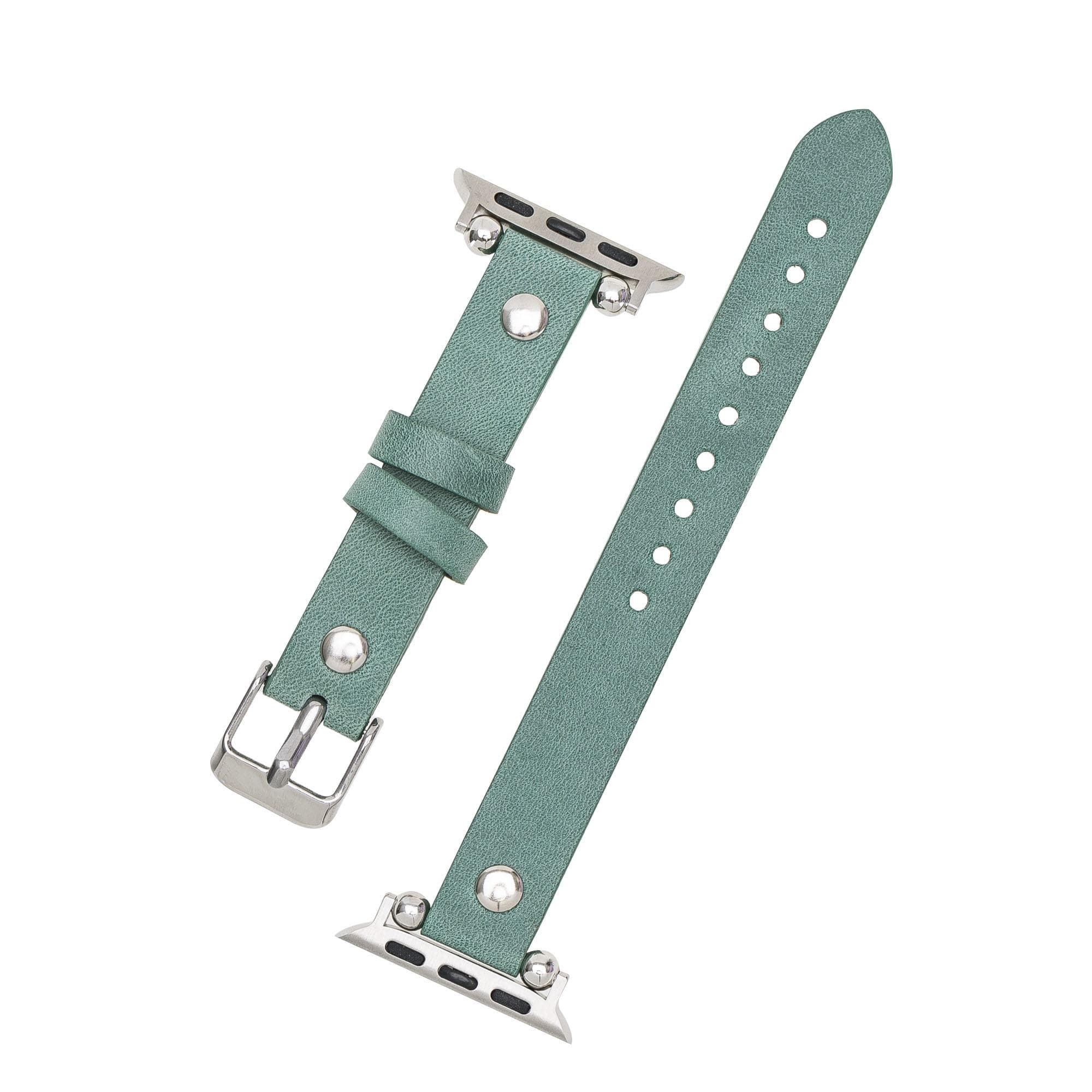 Ferro Apple Watch Leather Band with Silver Trok - TORONATA - color_
