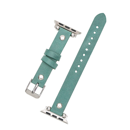 Ferro Apple Watch Leather Band with Silver Trok - TORONATA - color_