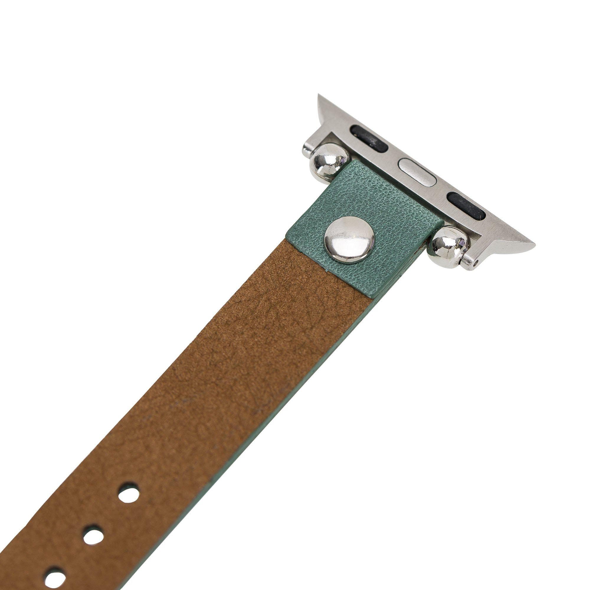 Ferro Apple Watch Leather Band with Silver Trok - TORONATA - color_