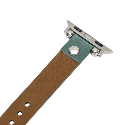 Ferro Apple Watch Leather Band with Silver Trok - TORONATA - color_