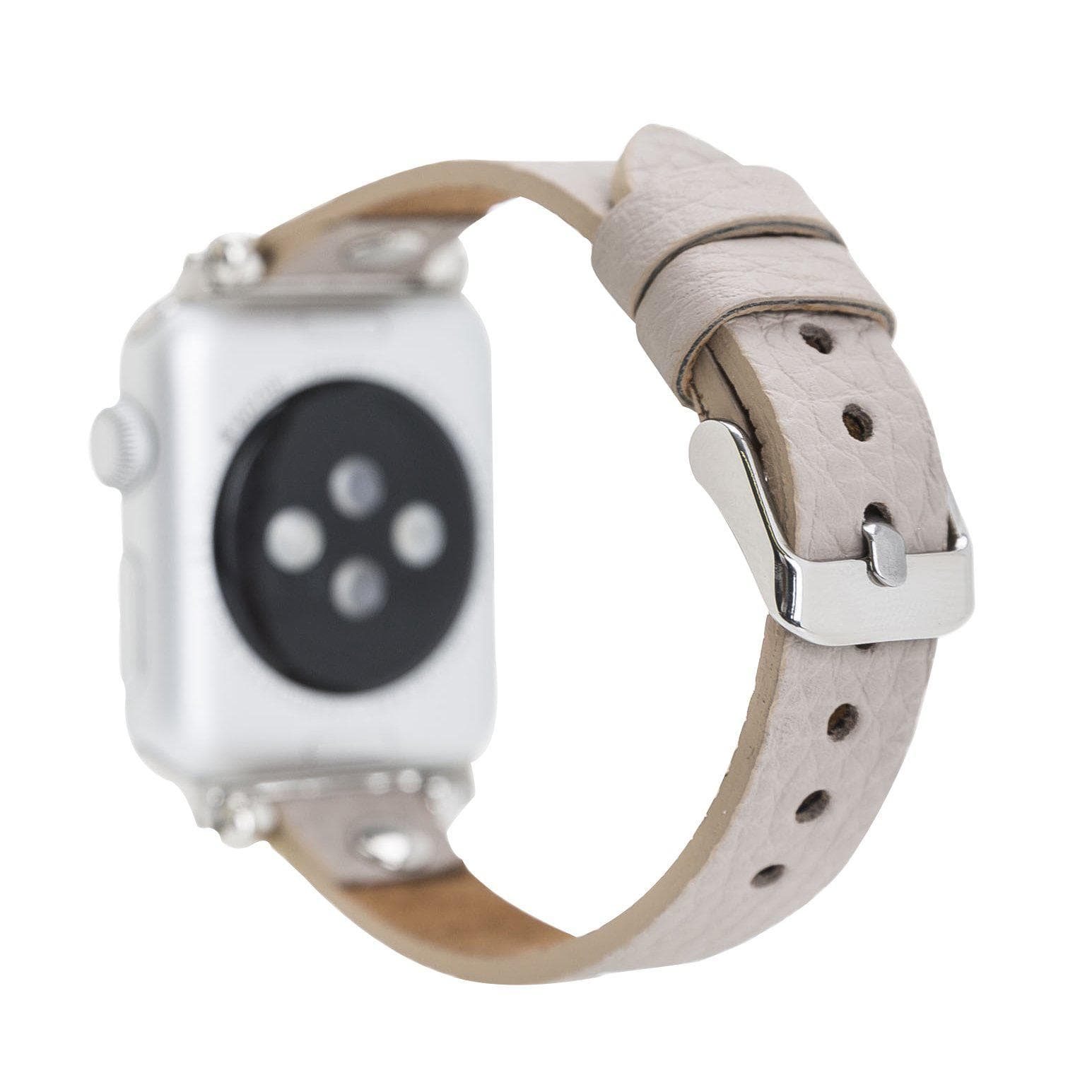 Ferro Apple Watch Leather Band with Silver Trok - TORONATA - color_