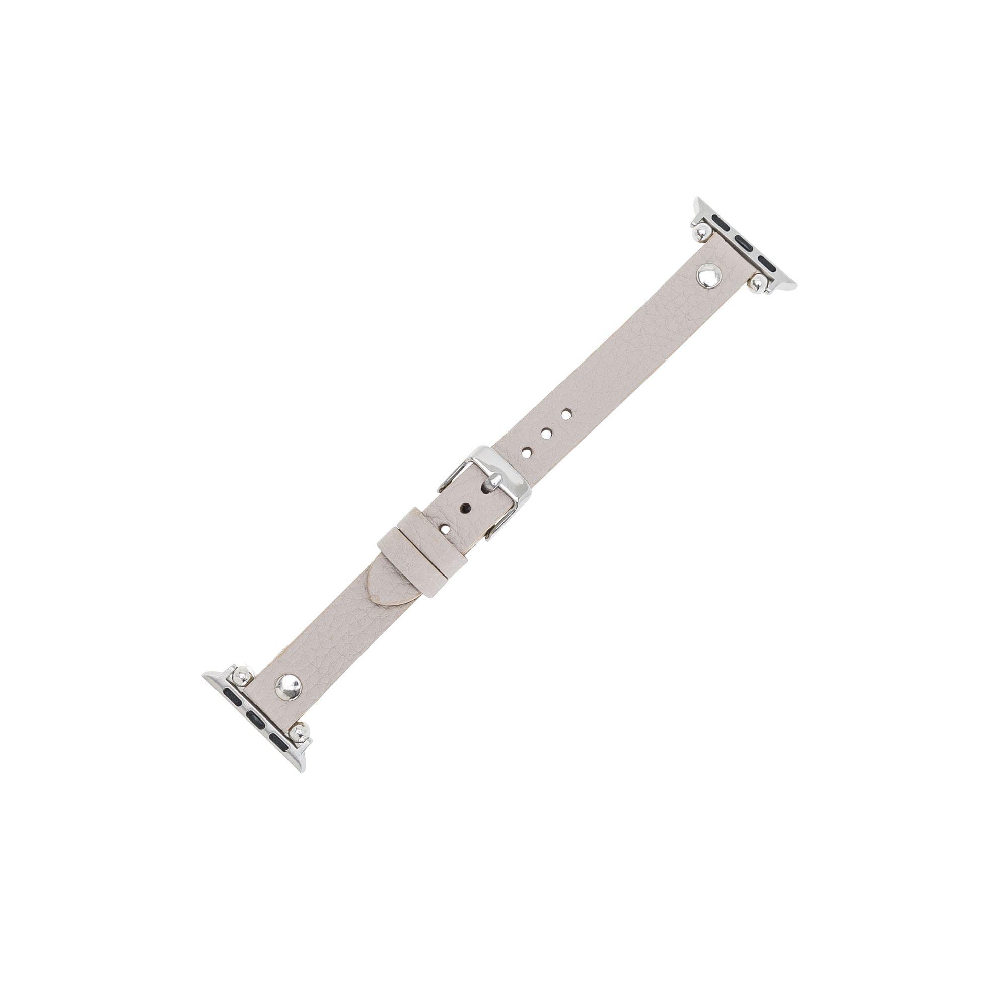 Ferro Apple Watch Leather Band with Silver Trok - TORONATA - color_