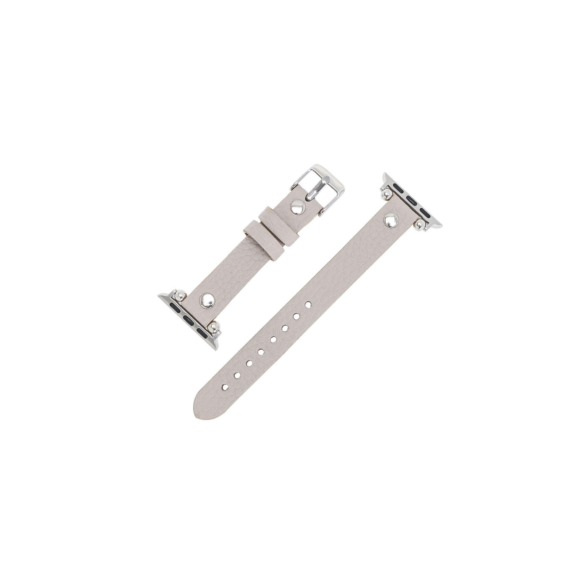 Ferro Apple Watch Leather Band with Silver Trok - TORONATA - color_