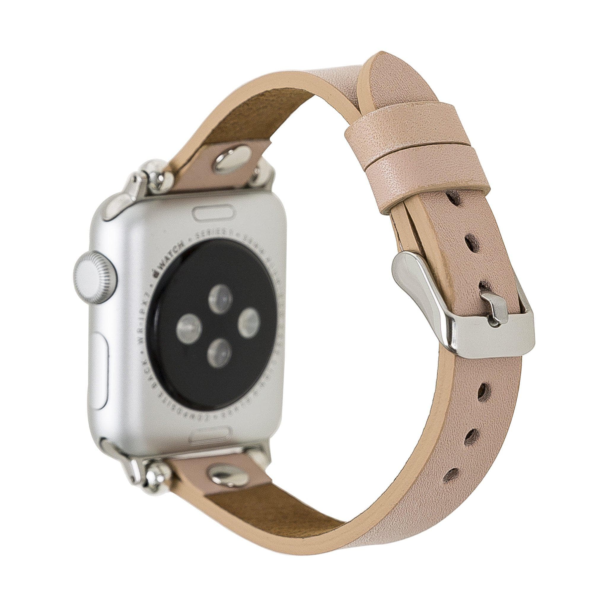 Ferro Apple Watch Leather Band with Silver Trok - TORONATA - color_