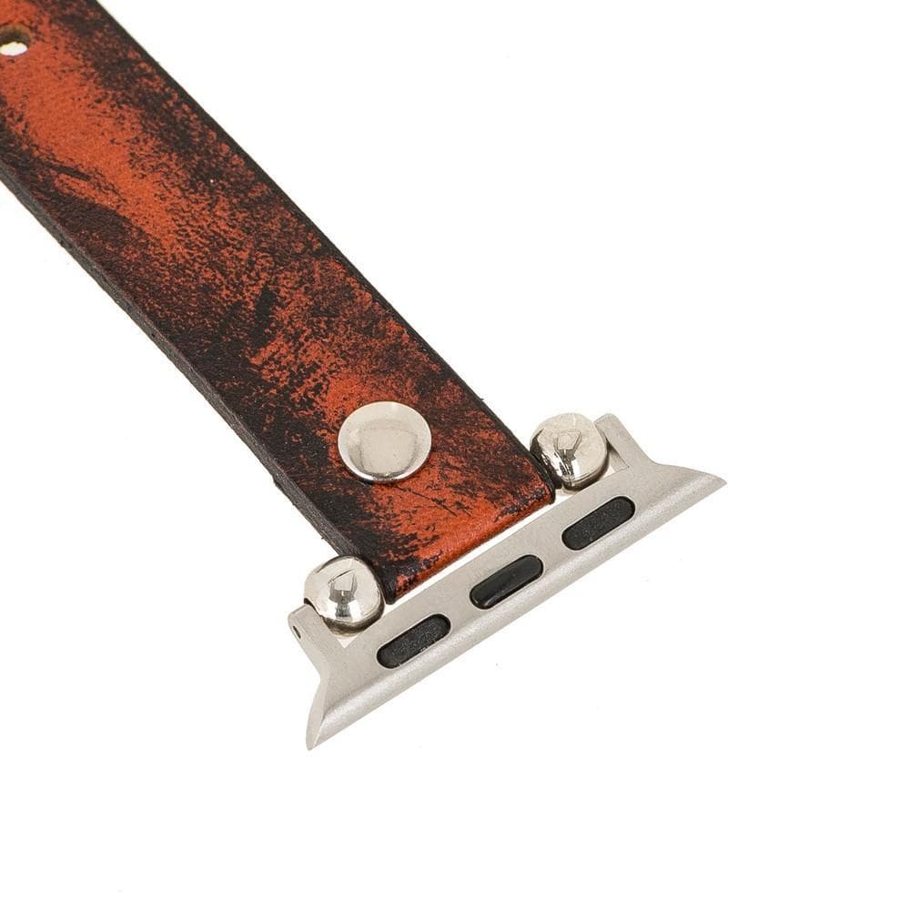 Ferro Apple Watch Leather Band with Silver Trok - TORONATA - color_