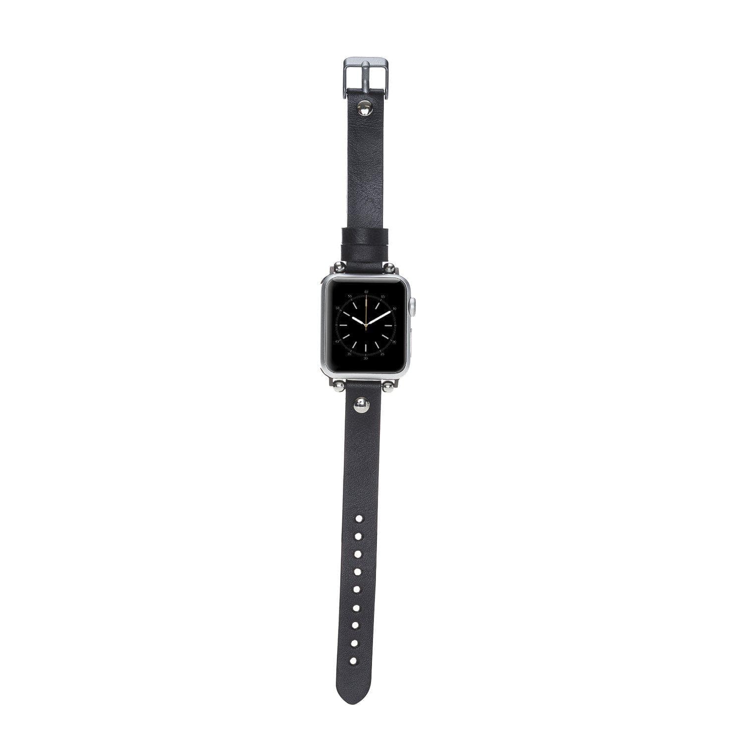 Ferro Apple Watch Leather Band with Silver Trok - TORONATA - color_