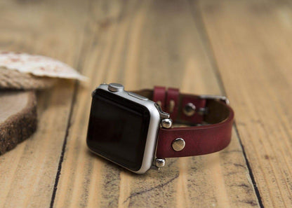 Ferro Apple Watch Leather Band with Silver Trok - TORONATA - color_