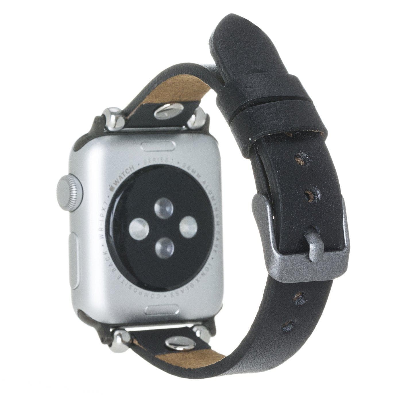 Ferro Apple Watch Leather Band with Silver Trok - TORONATA - color_
