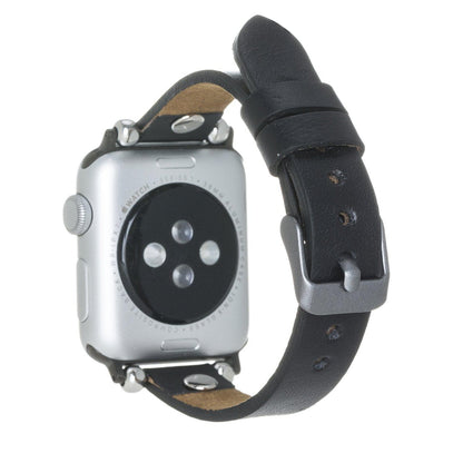 Ferro Apple Watch Leather Band with Silver Trok - TORONATA - color_