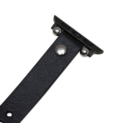 Ferro Apple Watch Leather Band with Silver Trok - TORONATA - color_