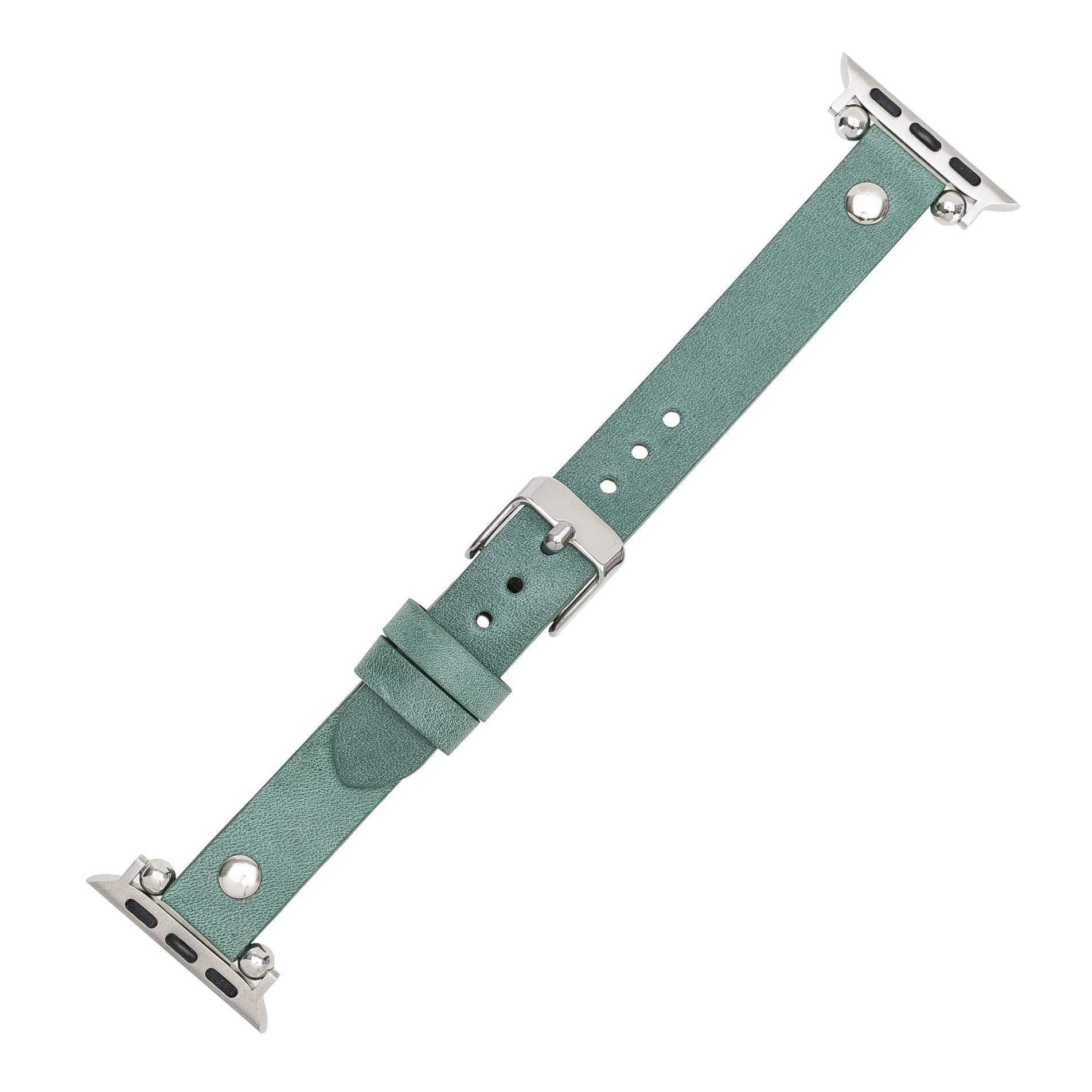 Ferro Apple Watch Leather Band with Silver Trok - TORONATA - color_