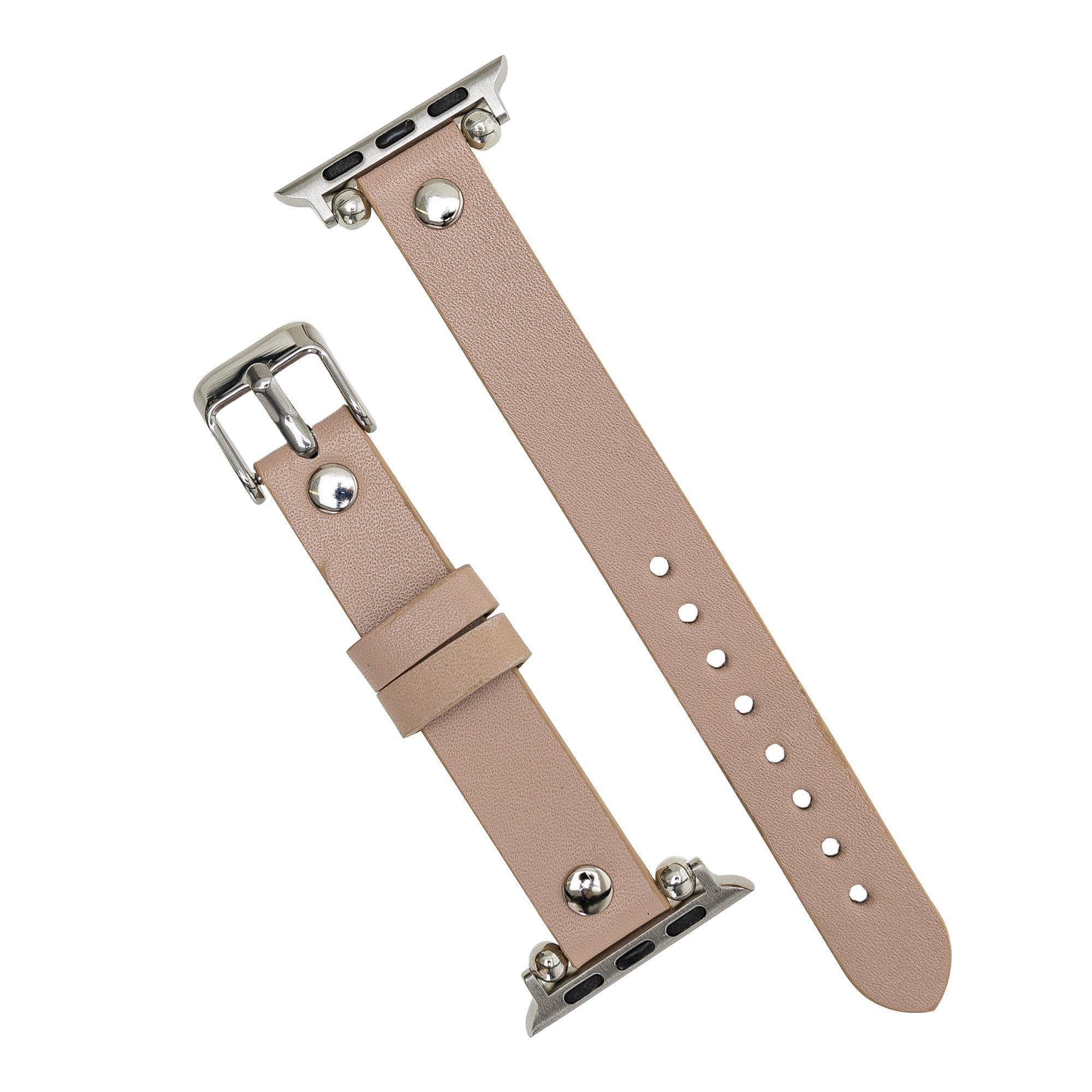 Ferro Apple Watch Leather Band with Silver Trok - TORONATA - color_