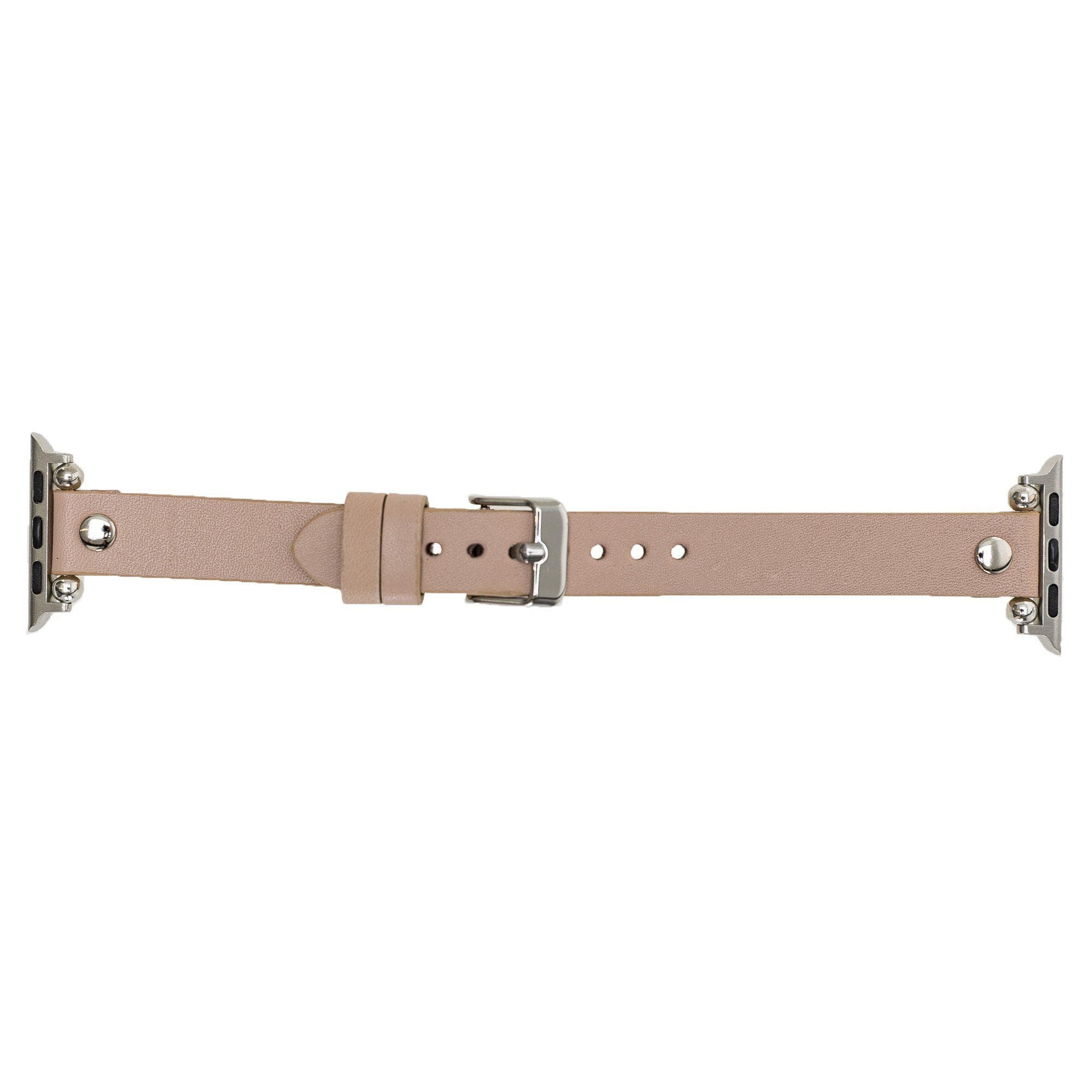 Ferro Apple Watch Leather Band with Silver Trok - TORONATA - color_