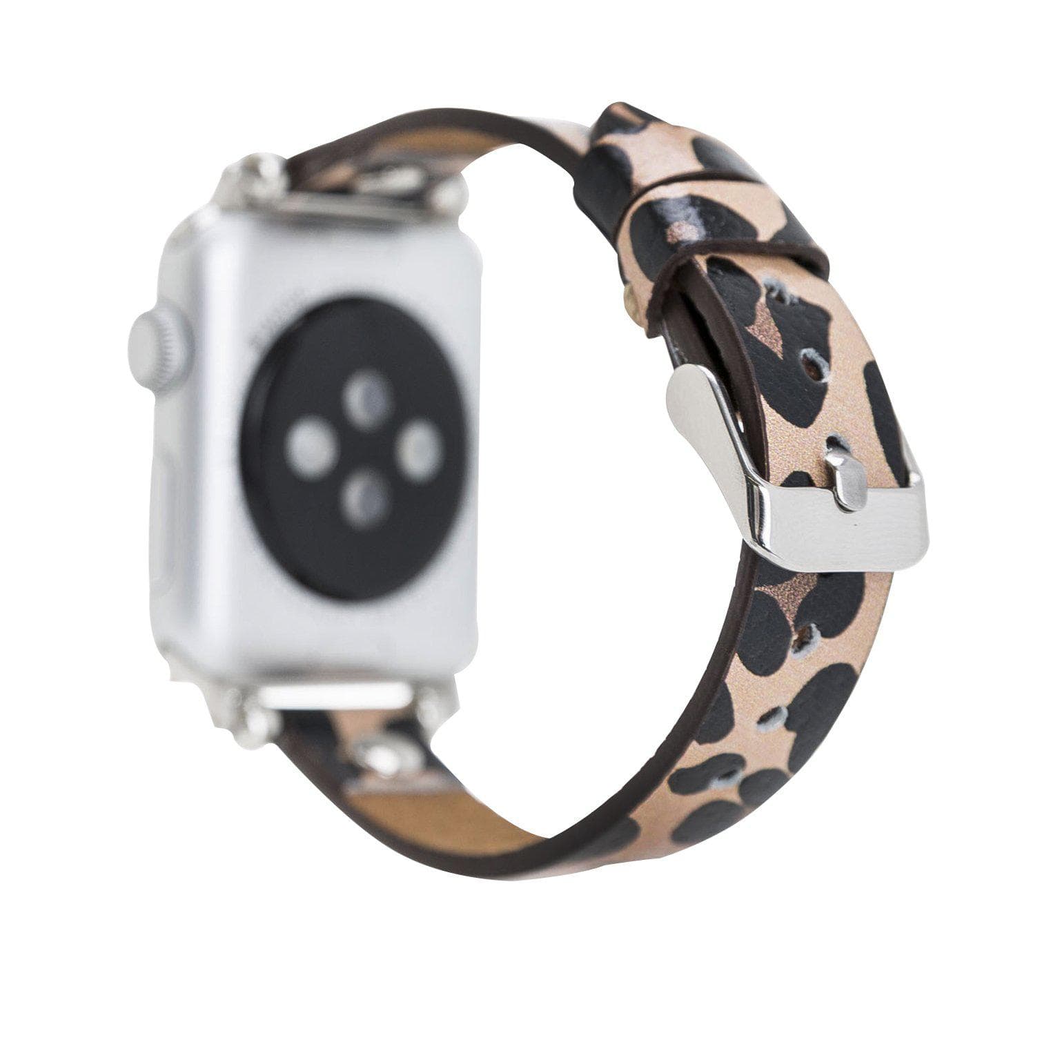 Ferro Leather Apple Watch Band with Silver Trok - TORONATA - color_