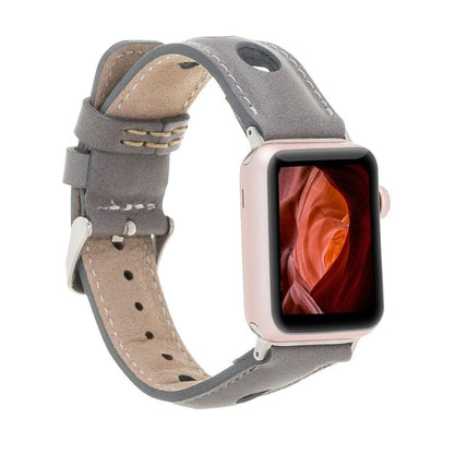 Holo Leather Apple Watch Band - TORONATA - color_ Gray