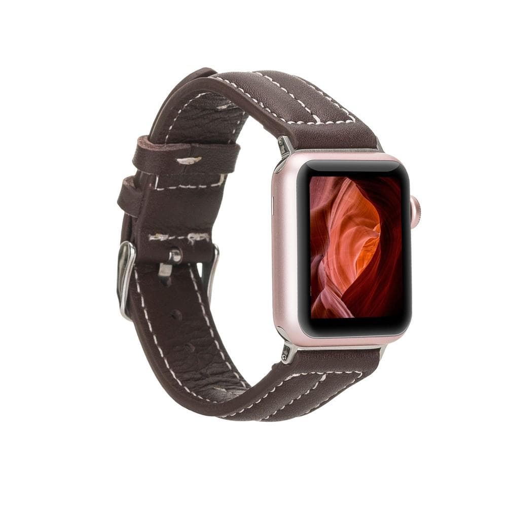 NM3 Style Leather Apple Watch Band - TORONATA - color_ Gray