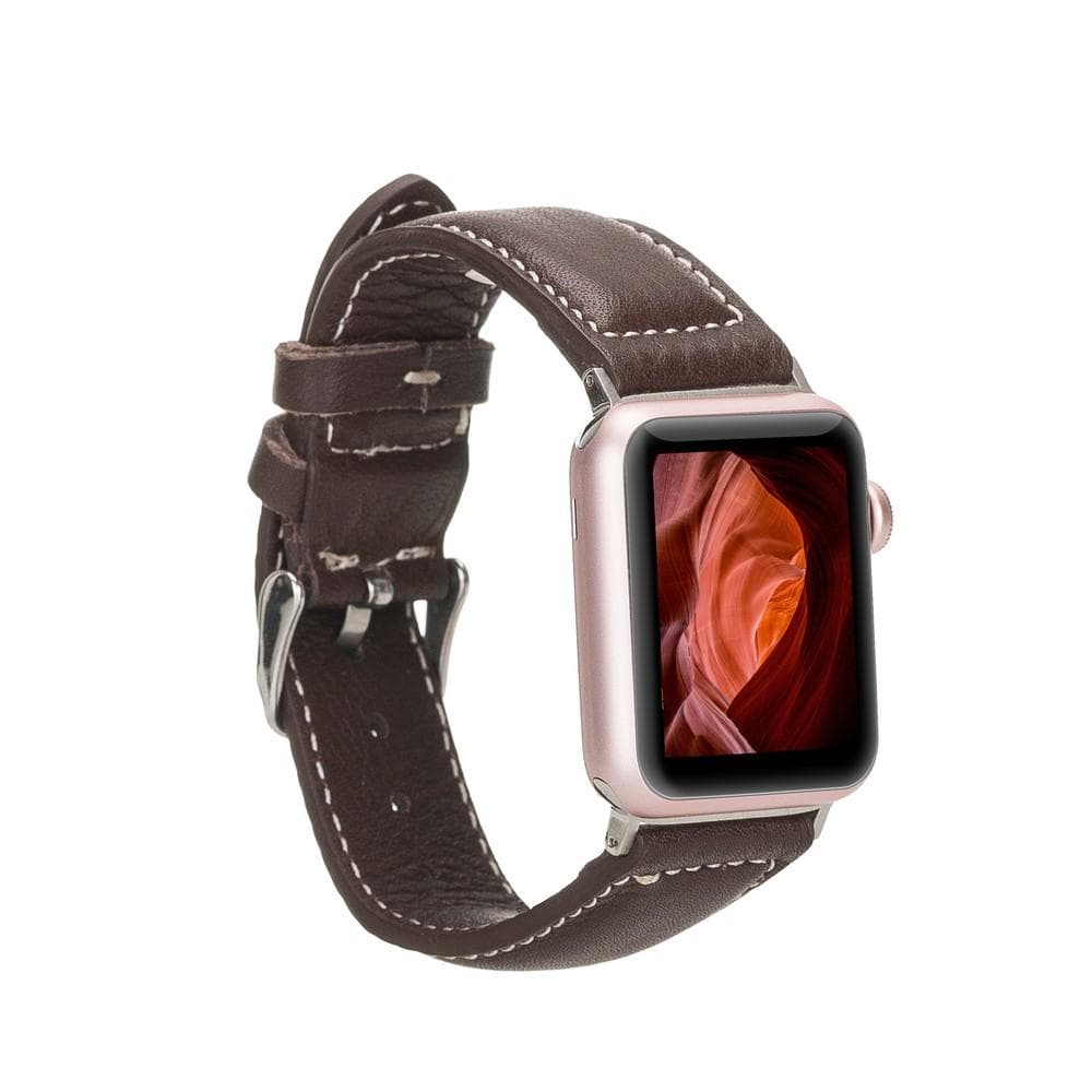 NM4 Style Leather Apple Watch Band - TORONATA - color_ Red