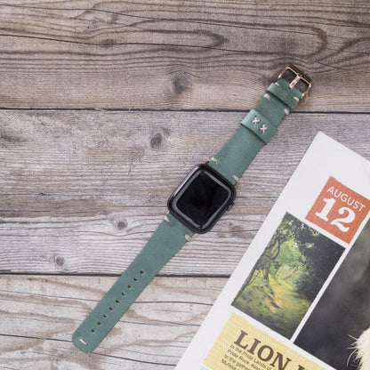 Orfe Style Leather Apple Watch Band - TORONATA - color_