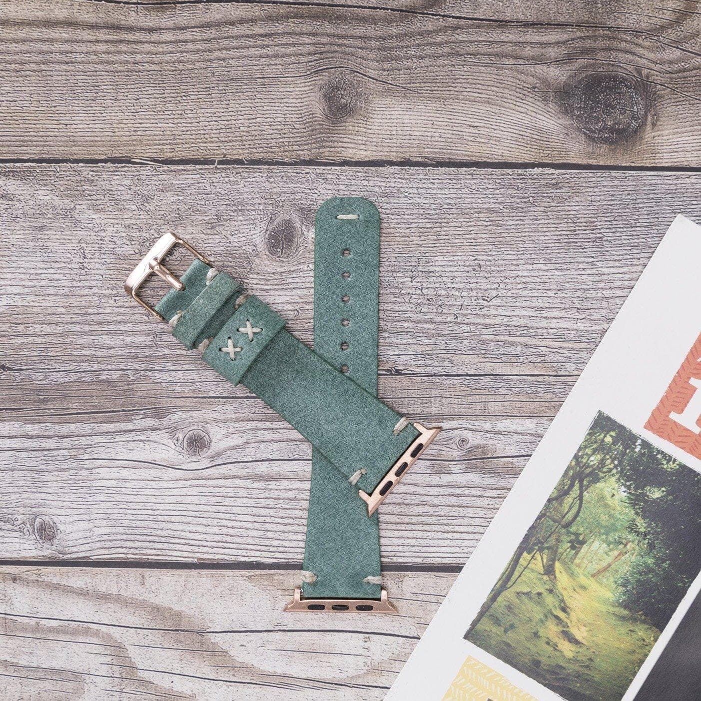 Orfe Style Leather Apple Watch Band - TORONATA - color_