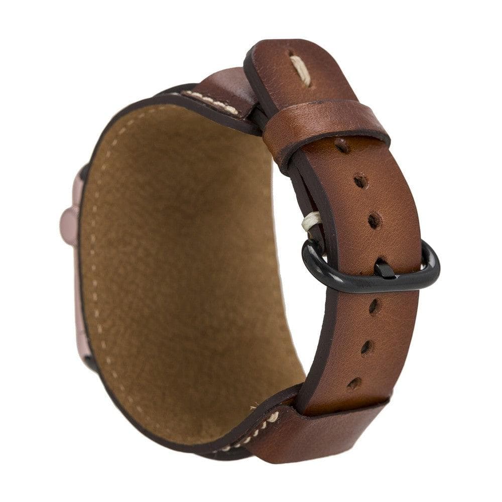 Pulsar Cuff Style Leather Apple Watch Band - TORONATA - color_
