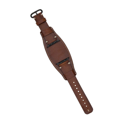 Pulsar Cuff Style Leather Apple Watch Band - TORONATA - color_