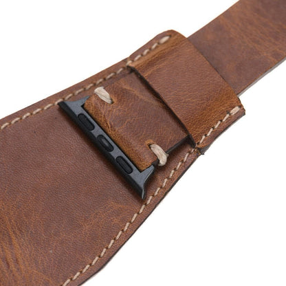 Pulsar Cuff Style Leather Apple Watch Band - TORONATA - color_