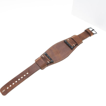 Pulsar Cuff Style Leather Apple Watch Band - TORONATA - color_