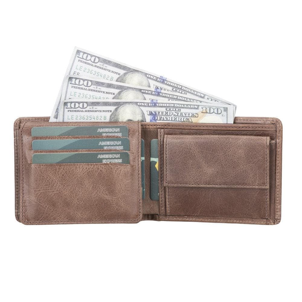 Ben Leather Wallet - TORONATA - color_ Saddle Brown