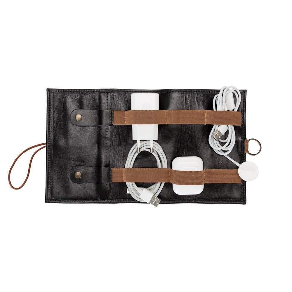 Leather Cable Organizer - TORONATA - color_ Black