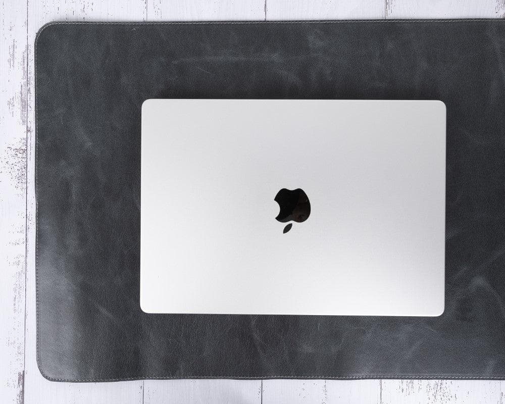 Leather Desk Mat 37x80 - TORONATA - color_ Gray