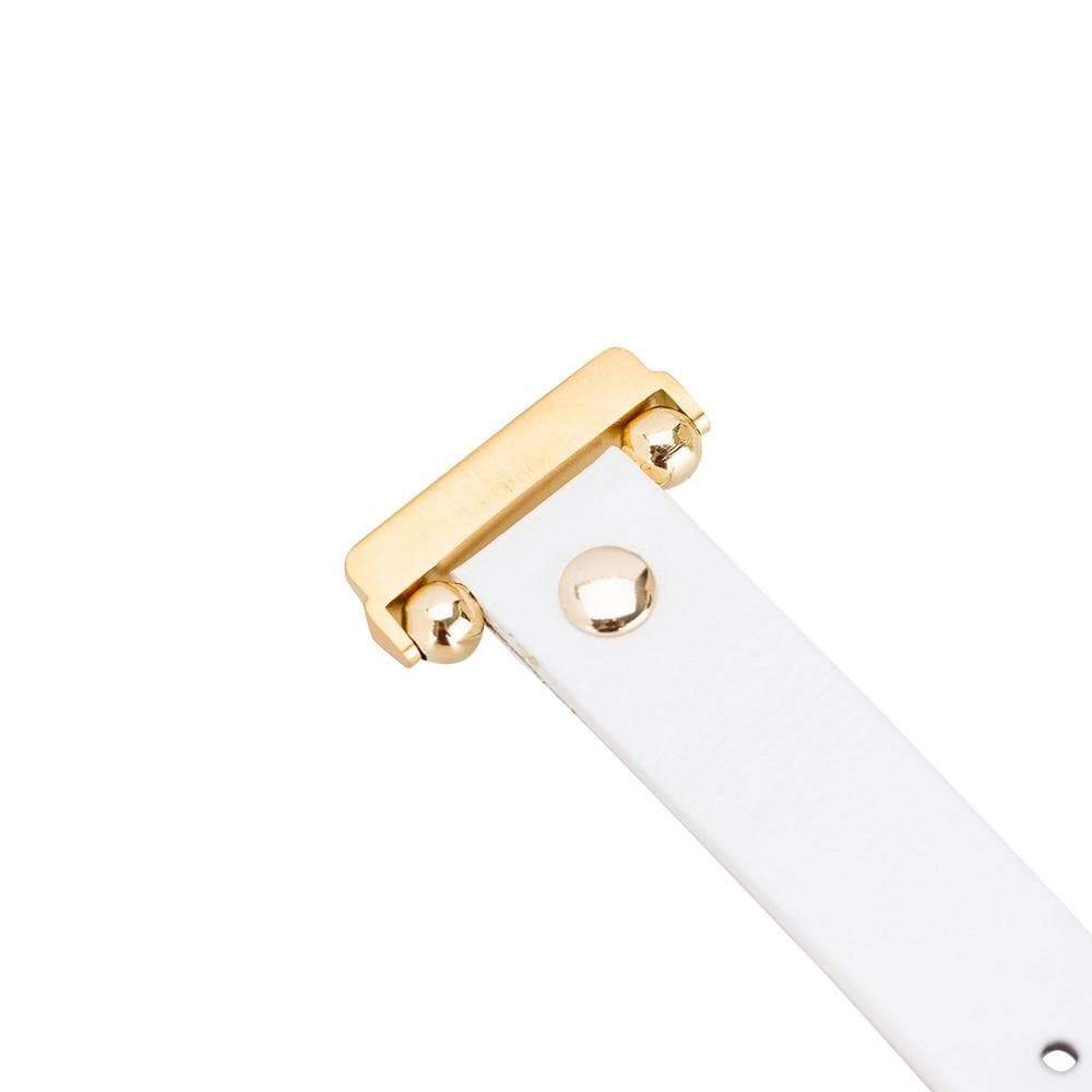 Ferro Leather Fitbit Watch Band with Gold Trok - TORONATA - color_