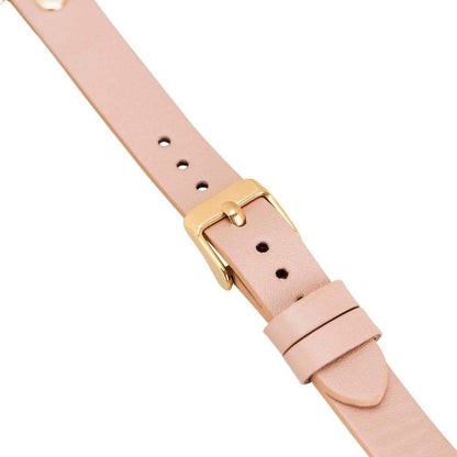 Ferro Leather Fitbit Watch Band with Gold Trok - TORONATA - color_