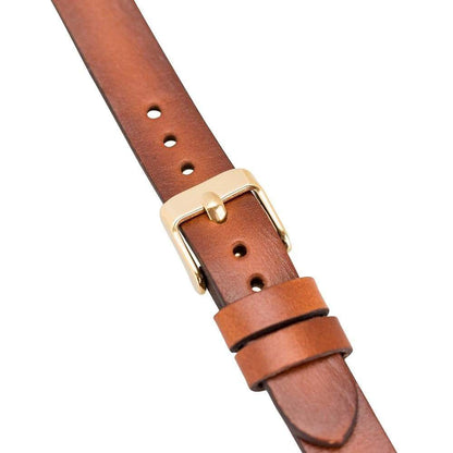 Ferro Leather Fitbit Watch Band with Gold Trok - TORONATA - color_