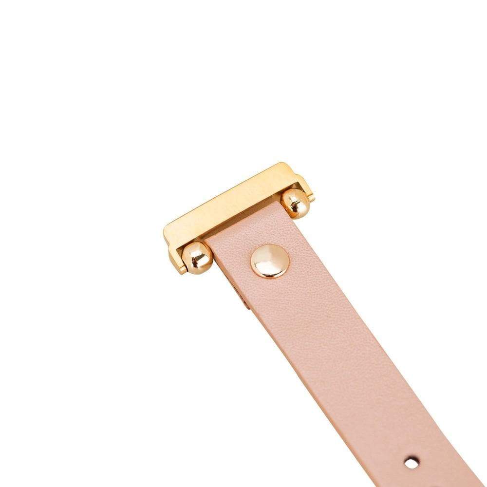 Ferro Leather Fitbit Watch Band with Gold Trok - TORONATA - color_