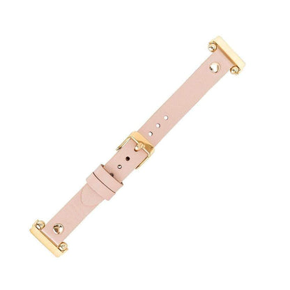Ferro Leather Fitbit Watch Band with Gold Trok - TORONATA - color_