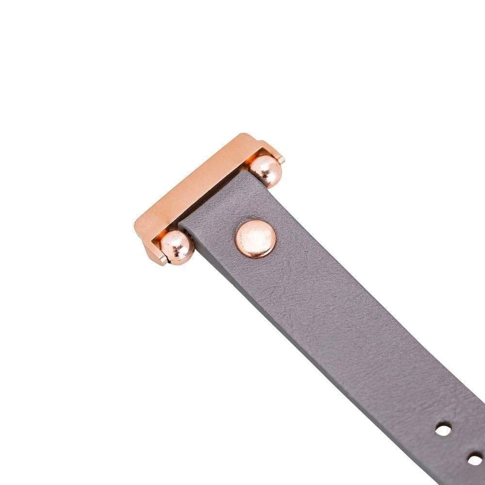 Ferro Leather Fitbit Watch Band with Gold Trok - TORONATA - color_
