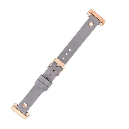 Ferro Leather Fitbit Watch Band with Gold Trok - TORONATA - color_