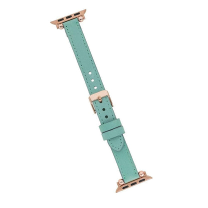 Ferro Leather Fitbit Watch Band with Rose Gold Trok - TORONATA - color_