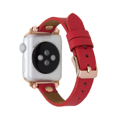 Ferro Leather Fitbit Watch Band with Rose Gold Trok - TORONATA - color_