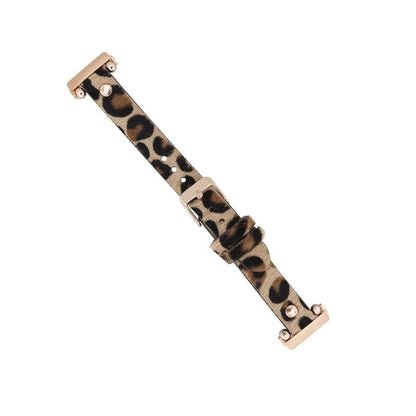 Ferro Leather Fitbit Watch Band with Rose Gold Trok - TORONATA - color_