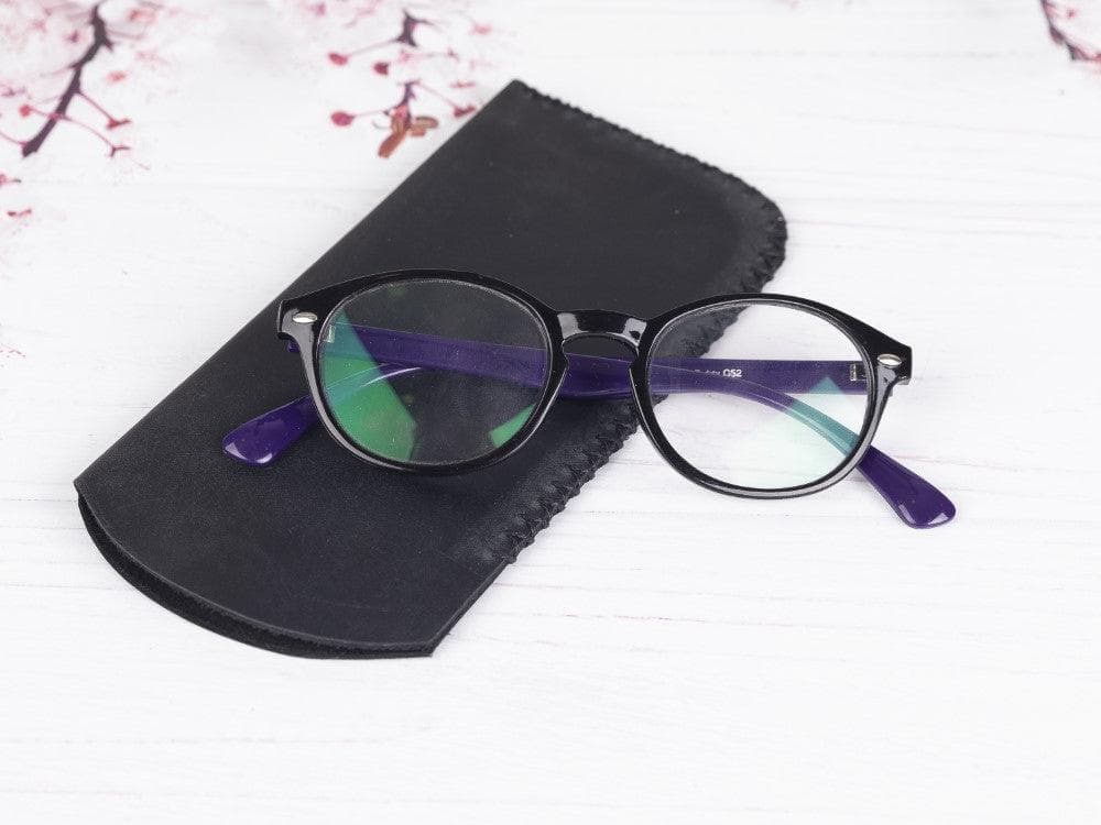 Glasses Leather Case - TORONATA - color_ Charcoal