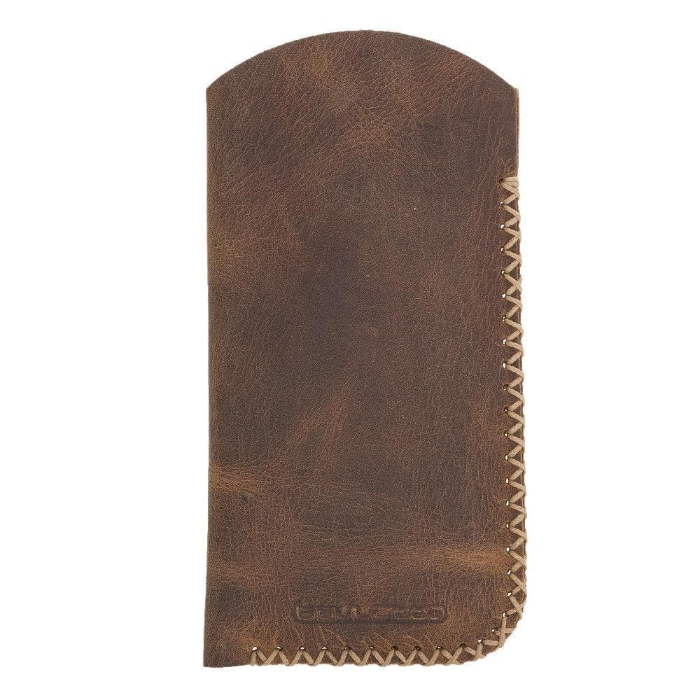 Glasses Leather Case - TORONATA - color_ Sandy Brown