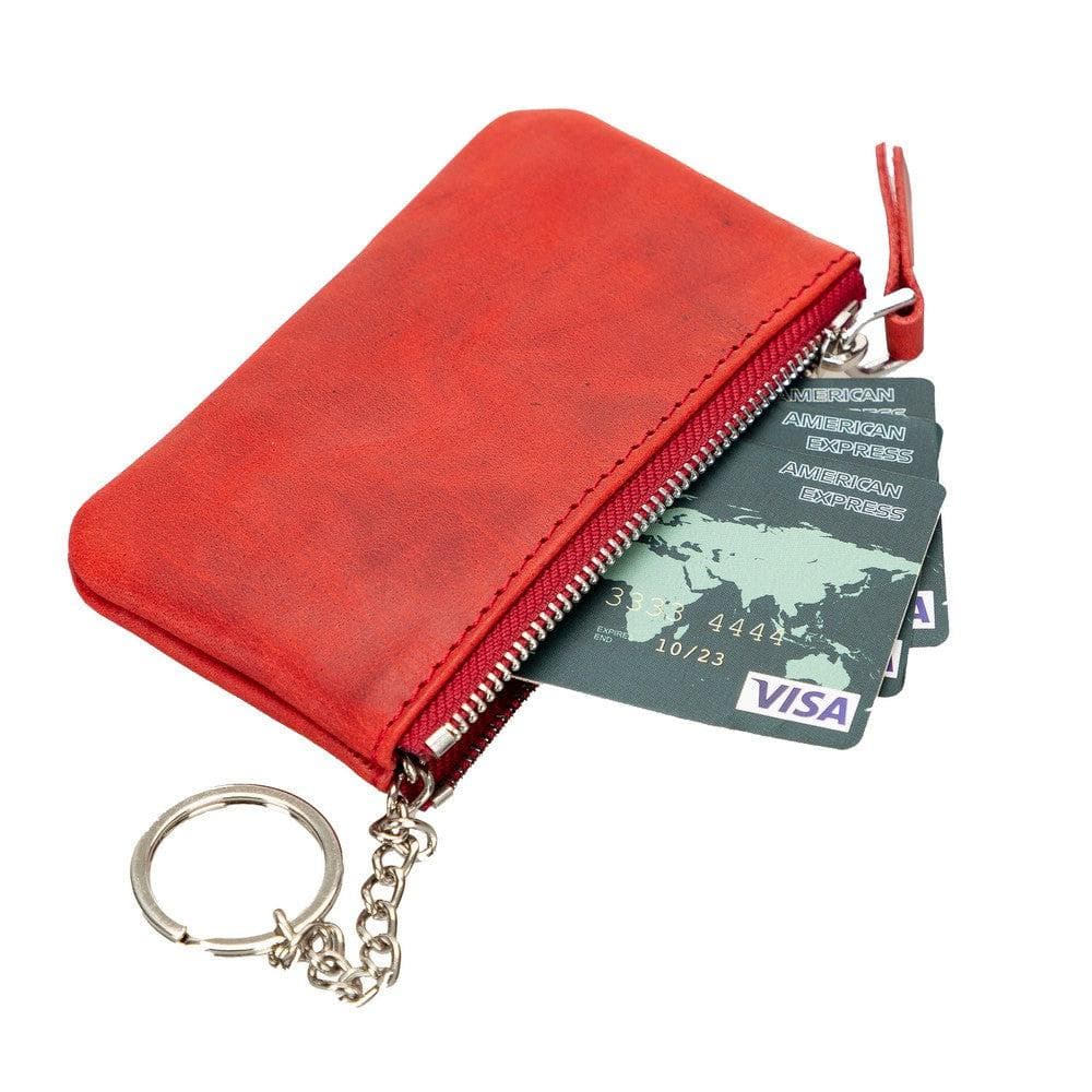 Multima Leather Card Holder - TORONATA - color_ Red